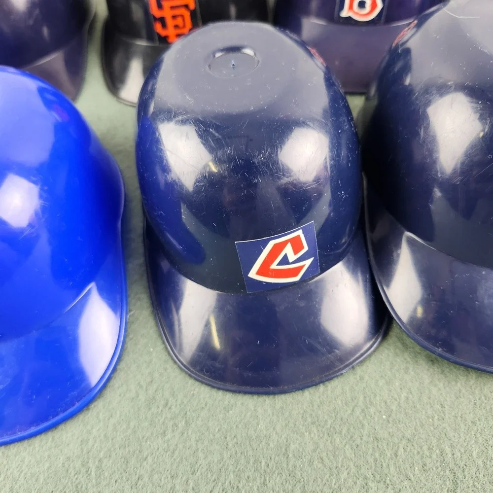 Lot of 8 Vintage Mini  MLB Baseball Helmets ice cream bowls